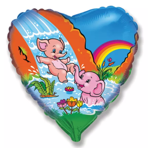 18" Веселые слоники (Flexmetall)/ 1202-0419