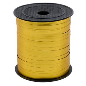 Лента металл 5 мм*200 м Матовый Золото /191930