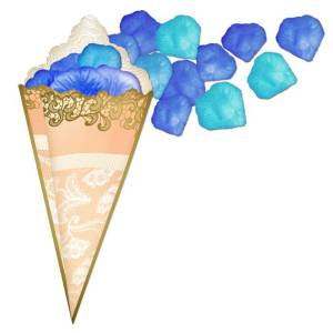 Свадебный набор "Сто лепестков" (сине-голубые) 1670787