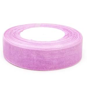 Лента Органза Сиреневый 2.5см*22,86м F014-47/1045-25