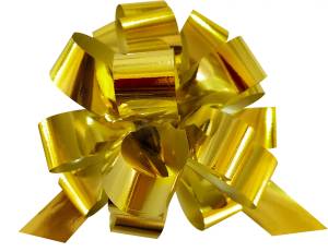 Бант-шар Золото металл 10 см. / 661095