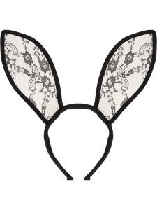 Ободок "Игривый зайчик" черный /КРК-6271