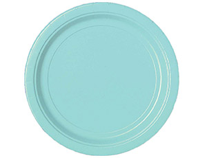 Тарелка светло-голубая 17 см. 8шт./1502-3584