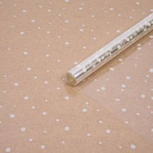 Пленка прозрачная "Горошек" Белый 70 см.200 гр./ 541013