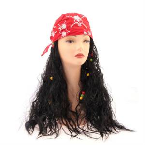 Парик с красной банданой 1016994