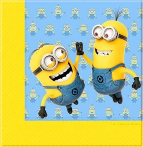 Салфетки Милые Миньоны 33см 20шт