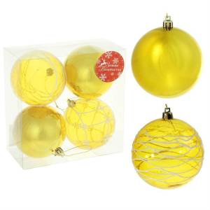 Набор шаров d-8 см."Магия золото"1310250