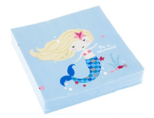 Салфетка "Русалочка" 33 см 20 шт.