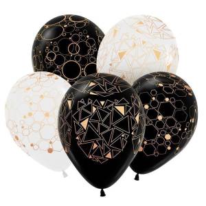 Геометрия золото, перламутр-метал 12" (Колумбия)