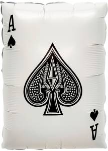 22" Покер, Карта Туз Пик/ Китай 26866