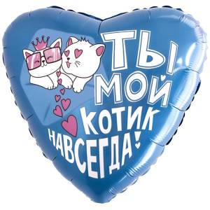 18" РУС Ты мой Котик навсегда (Россия)/ 1202-4143