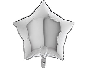 18" Звезда Металлик Серебро (Grabo)/1204-0591