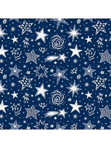 Бумага упак. Звезды 70*100см /УБ-8436 Optima