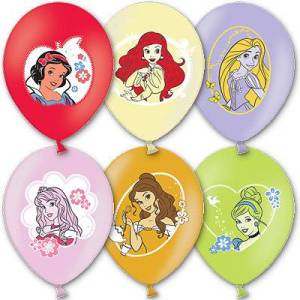 Набор шаров рис Disney Принцессы 30 см 5 шт