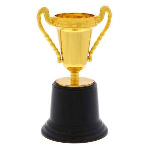 Кубок спортивный пластиковый Золотой 12,5см