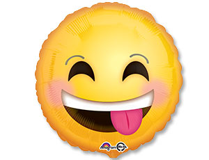 Шар 18" Улыбка эмоциональная (Анаграм)/1202-2152