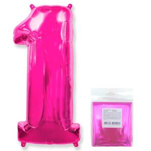 Цифра "1" - фуксия в упак/ Flexmetal 1207-3081