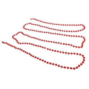Бусы на елку Красные 2,7 м./ ч11228