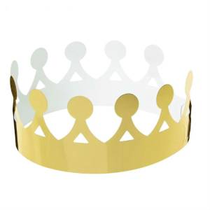 Корона золото бумажная в ассортименте