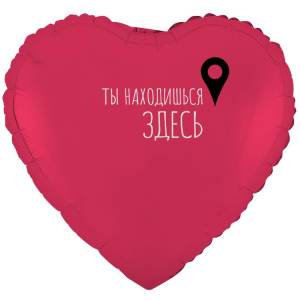 18" РУС Ты находишься Здесь! Гео-точка (Китай) / 1202-4157