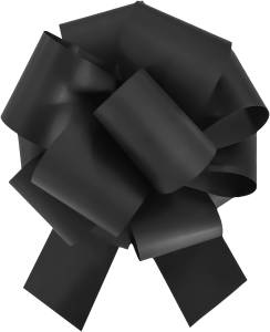 Бант-шар Черный матовый металл 21 см. / 661117