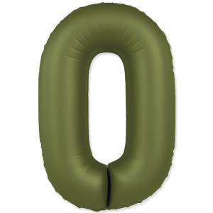 Цифра "0" - SLIM Olive Green / Flexmetal 1207-6091