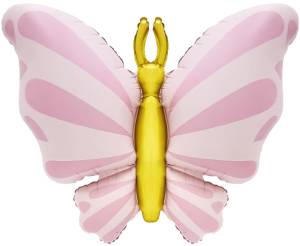 36" Изящная бабочка, розовый сатин / Китай 27447