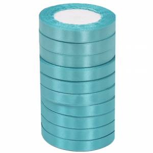 Лента атлас голубая 12 мм*22,85 м в уп. (10 шт.) / 88017653