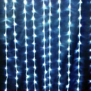 Гирлянда "Занавес" БЕЛАЯ 12 нитей 1,5*1,4 м. 25GS