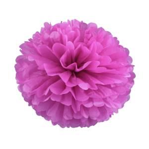 Помпон из бумаги 45 см (фуксия)