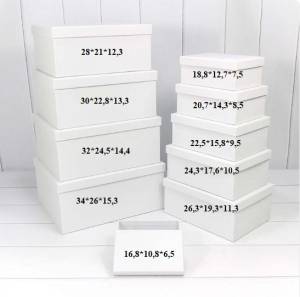 Коробка 28*21*12,3 см Белый