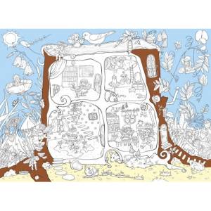 Открытка "А-Д" Плакат-раскраска