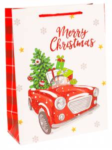 Пакет подарочный ПКП-2575 31*40*12 см с мат.ламинацией и глиттером