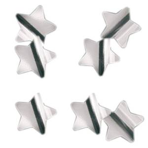 Конфетти для шаров "Звезда серебро" d=3 см., 500 гр.