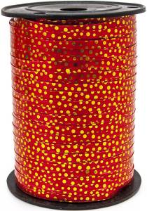 Лента Горошек золотой 5 мм*230м Красный 1302-1165