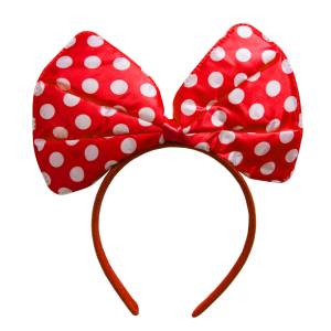 Ободок Бант, белые точки, Красный/6230760