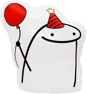 20" Человечек Мем с шариком 26699