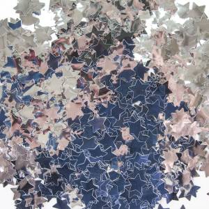 Конфетти фольга звезда "Серебро" металлик 1,5 см 50 гр./6015210