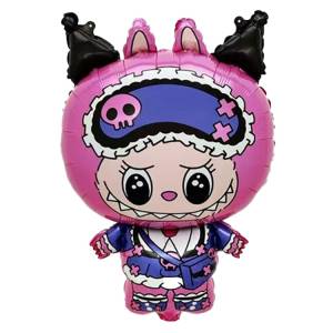 Монстрик зубастый плюшевый фуксия / Китай 1207-6479