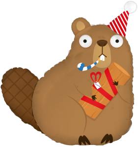 31" Бобр с подарком / Китай 24169