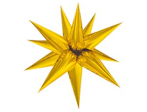 3d Звезда составная 25" золото/1209-0243