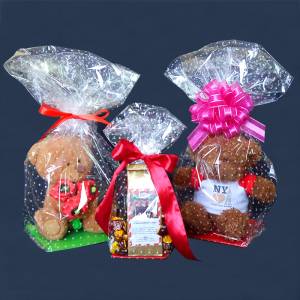 Подарочный пакет с жестким дном 14*14*60 см