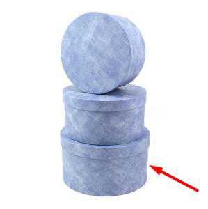 Коробка 19217-МВ Джинса шляпная коробка 22-22-11,5