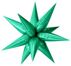 3d Звезда составная 26" Зеленая / 60037
