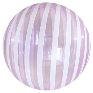 Сфера 3D Bubble Deco 18" Полоски фиолетовые (Китай)