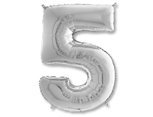 Цифра "5" -  Серебро 26" /Grabo                     