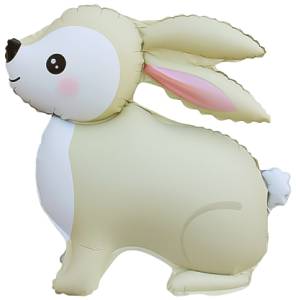 24" Лесной зайка, кремовый сатин 3D / Китай 26291 ( для воздуха)