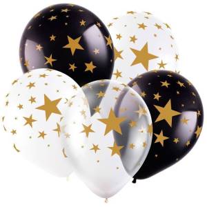 12" Звезды, ассорти (пастель-кристал) (Турция)