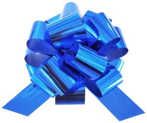 Бант-шар Синий металл 13 см. / 661100