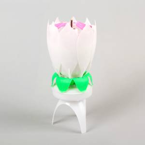 Свеча-цветок крутящийся 14,5см 2919688